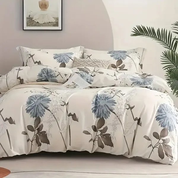 Haoyijia Big Flower Duvet Cover Queen - 3