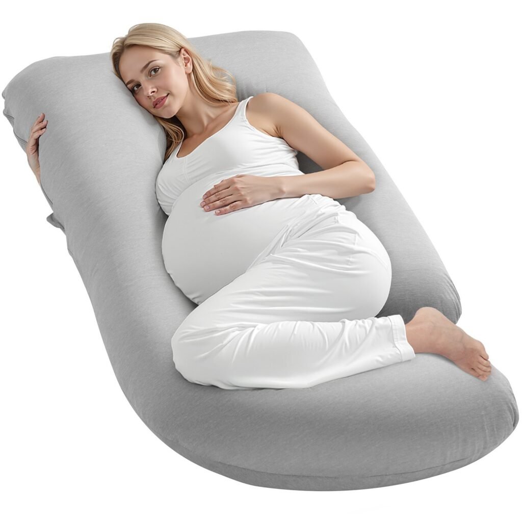 Pregnancy Pillow, G-Shaped Maternity Pillow For Sleeping, Full-Body Support Pillow With Removable & Washable Cover, Soft And Breathable Pregnancy Body Pillows For Back, Belly, Hips, Legs Relief - 3