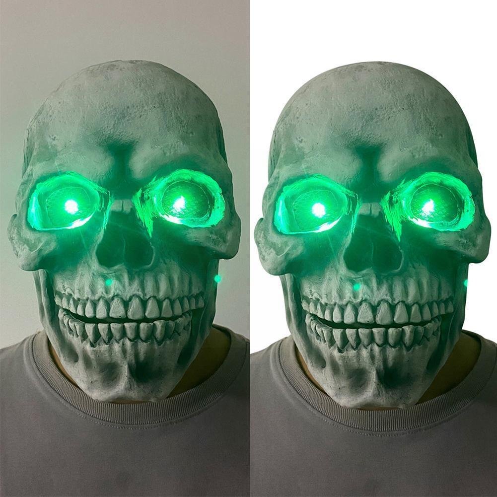 Halloween Skull Movable Mouth Latex Mask Halloween Kills Mask Cosplay Scary Killer Full Face Helmet Halloween Party Costume Prop - 9