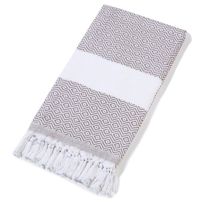 Handmade Tassel Blanket Turkish Beach Towel - 8