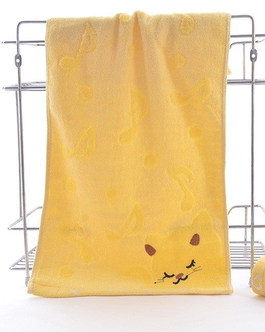 Bamboo Fiber Kitten Face Bath Towels - 5