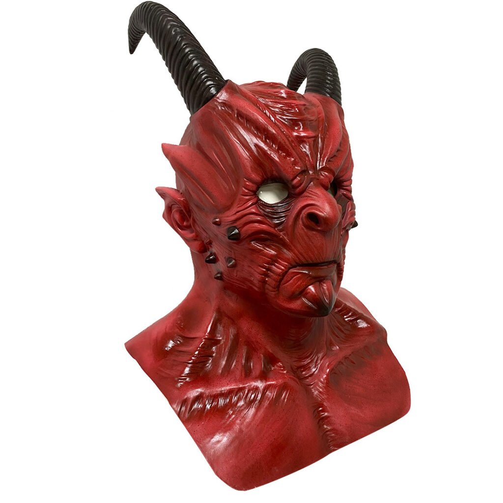Halloween scary horns warcraft mask - 4