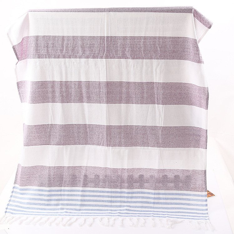 Cotton striped beach towel 100x180cm - 3