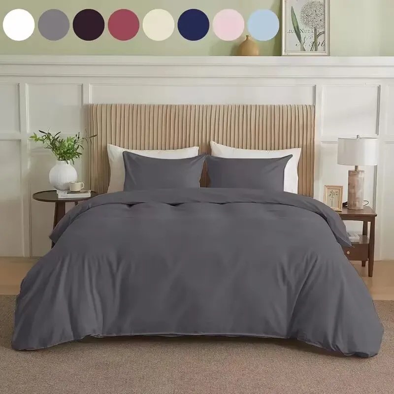 Serta Simply Clean Pleated Duvet Cover Twin - 8