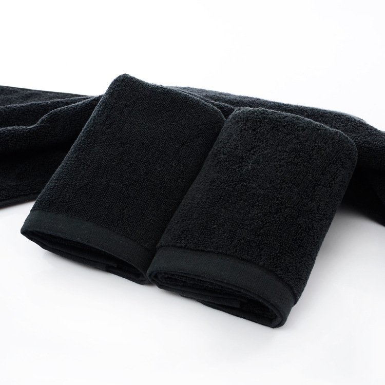 21 strands of black cotton towels - 5