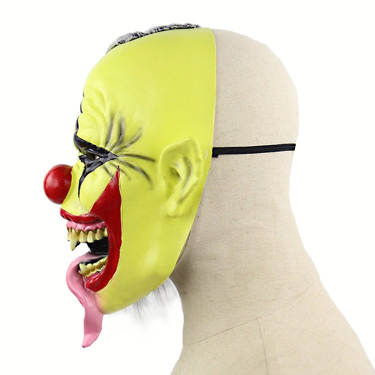 Horror Green Face Clown Halloween Christmas Latex Mask Headgear - 7