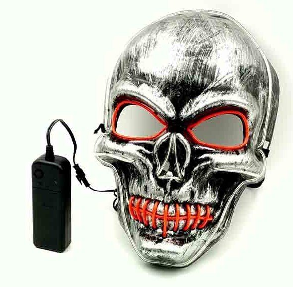 Halloween Led Glowing Full Face Mask - 4