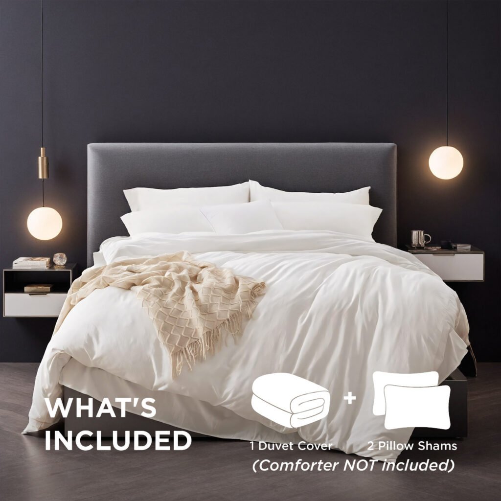 Solid Color Oversized Duvet Cover Set. Available In White And Pink. Premium Microfiber Fabric With Hotel-grade Minimalist Design. Versatile For Bedrooms And Guesthouses. Perfect Christmas Gift. - 7