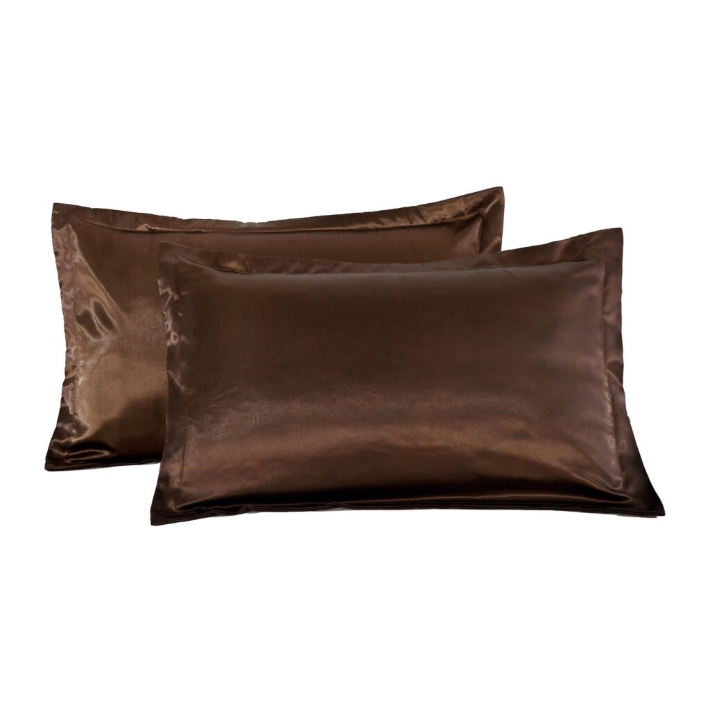 Pure color silk single pillow case - 3