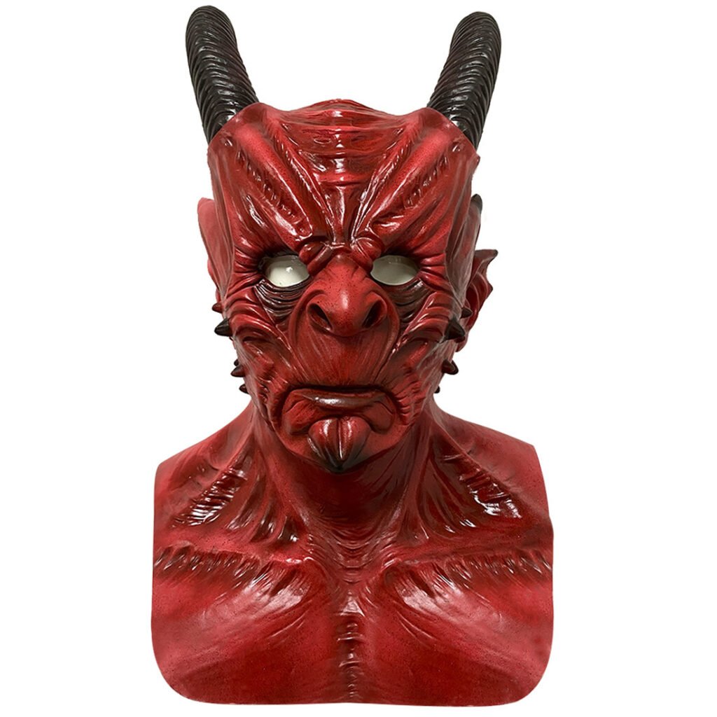 Halloween scary horns warcraft mask - 3