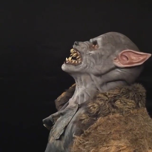 Werewolf Costume Party Mask Halloween Simulation Animal Rotate Headwear Costume Wolf Face Masks Cosplay - 9