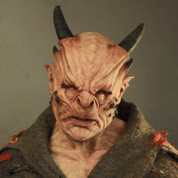 Halloween scary horns warcraft mask - 2