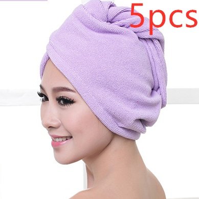 Women’s Hair Dryer Cap, Absorbent Dry Hair Towel - 6