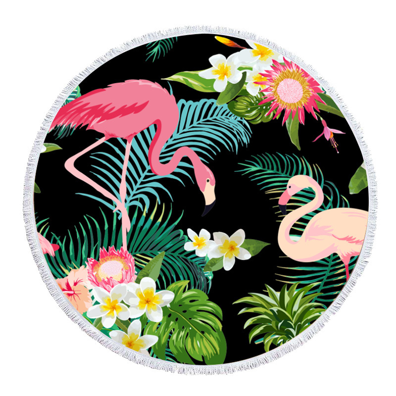 Round Printed Beach Towel - 6