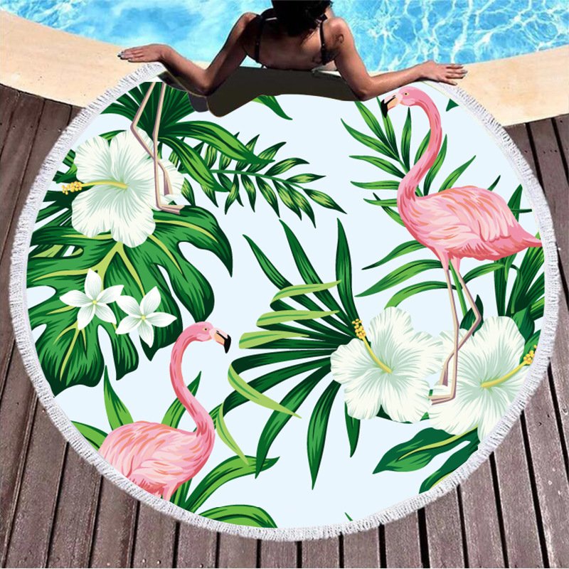 Round Printed Beach Towel - 3