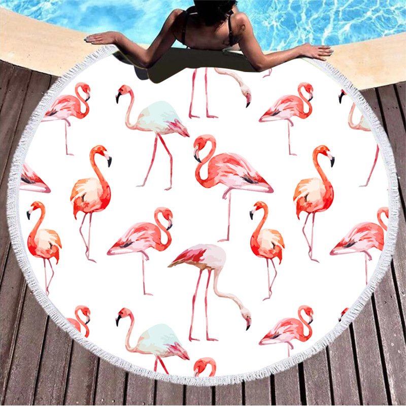 Round Printed Beach Towel - 4