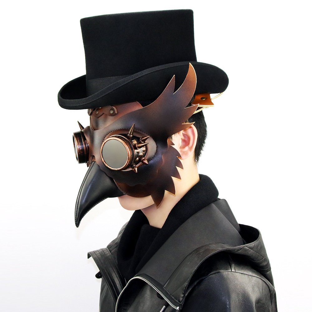 Steampunk Medieval Plague Beak Mask - 6