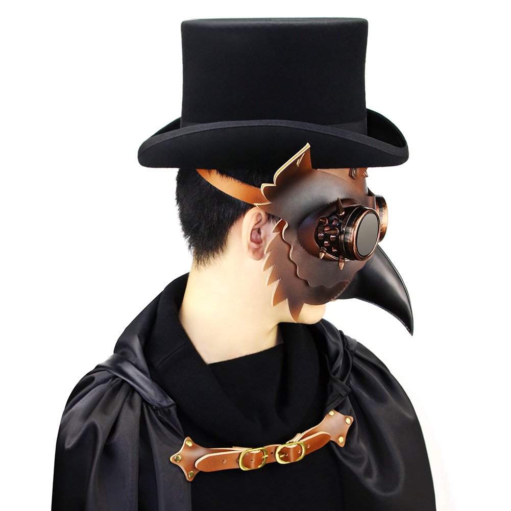 Steampunk Medieval Plague Beak Mask - 5