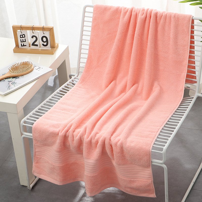 Pure Cotton 500g Bath Towel Thickened Soft Absorbent Hotel Beauty Salon Gift Large Towel Manufacturer Wholesale Custom Logo - 4