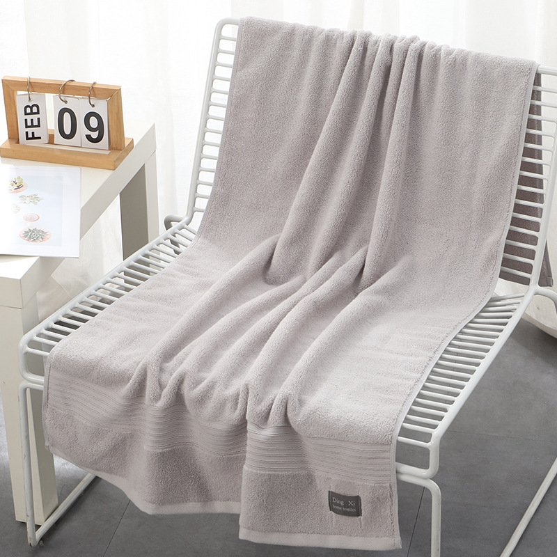 Pure Cotton 500g Bath Towel Thickened Soft Absorbent Hotel Beauty Salon Gift Large Towel Manufacturer Wholesale Custom Logo - 6