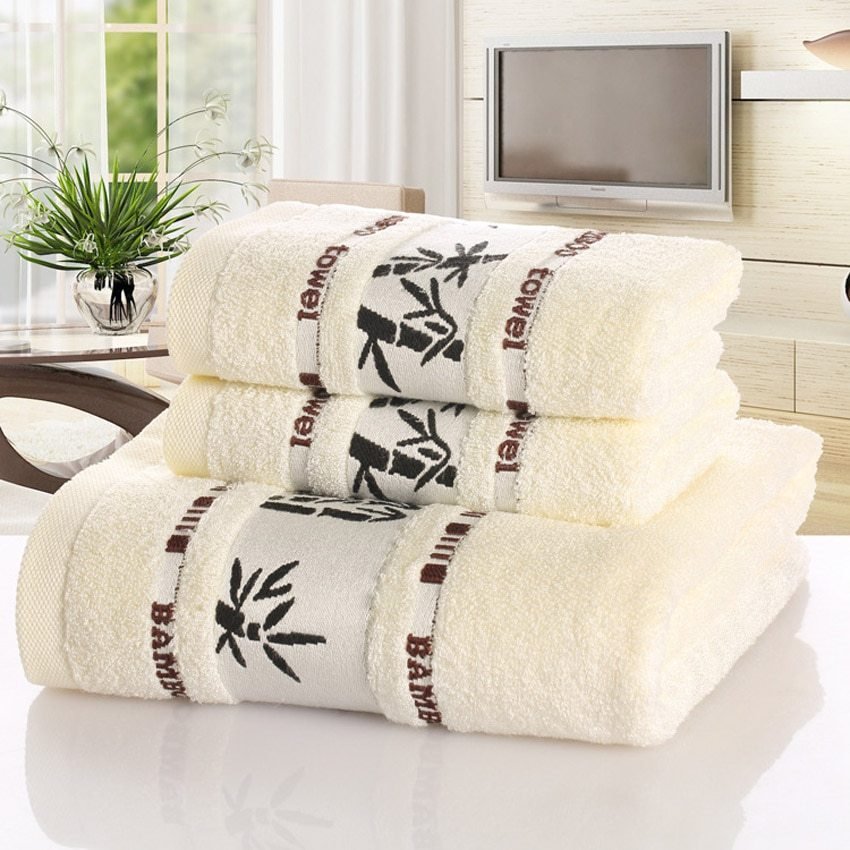 Bamboo charcoal fiber bath towel - 9