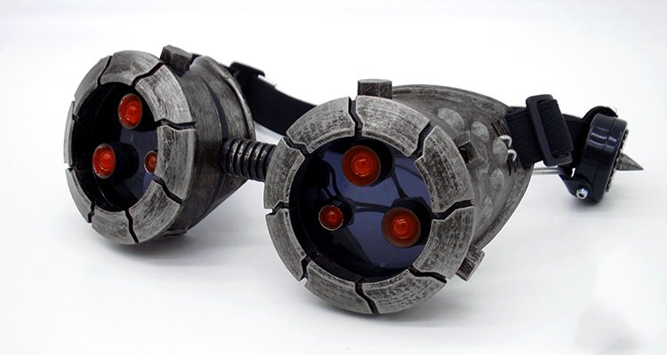 BadBoyStudio steampunk glasses cyber glow mask gas mask - 8