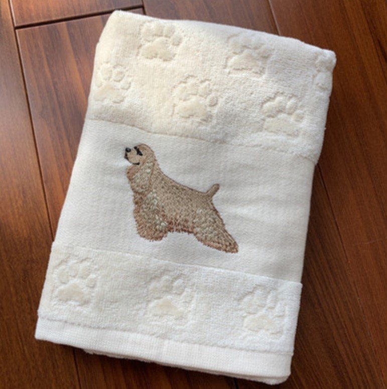 Dog Embroidery Water Absorbing Wash Towel - 7