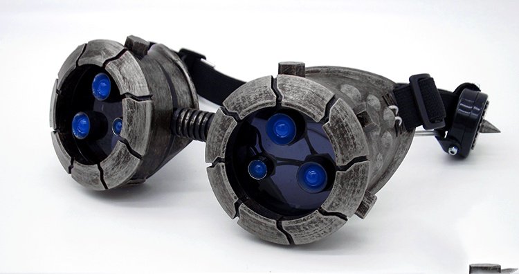 BadBoyStudio steampunk glasses cyber glow mask gas mask - 4