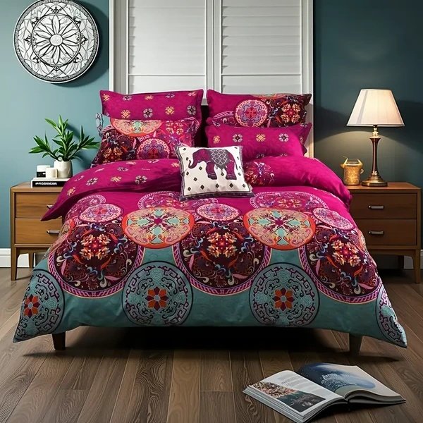 3pcs Duvet Cover Set King Duvet Coverx1 Pillowcasex2 Extremely Diverse Styles - 4