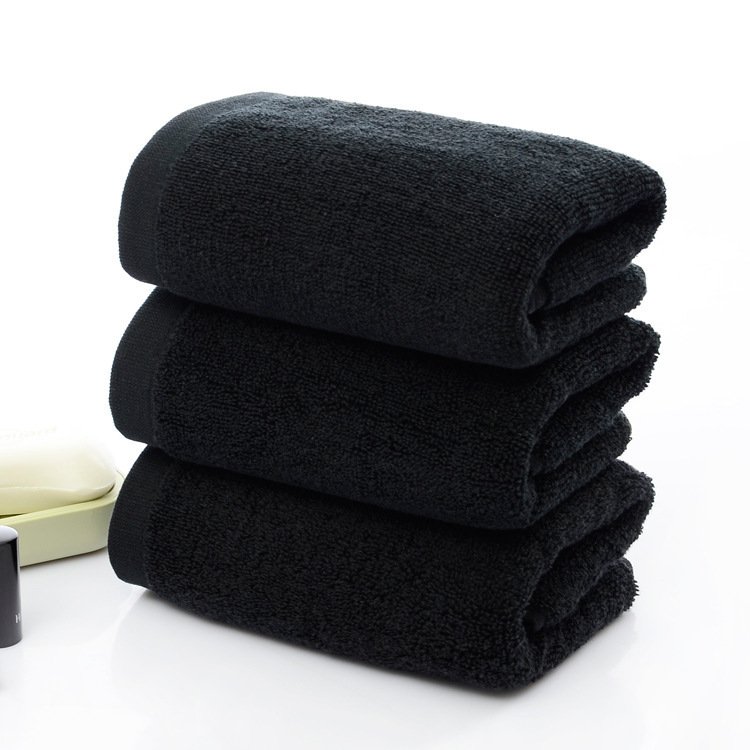 21 strands of black cotton towels - 2