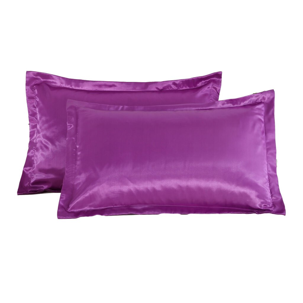 Pure color silk single pillow case - 6
