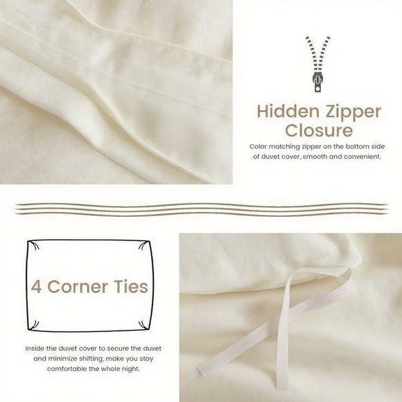 Serta Simply Clean Solid Duvet Cover King - 2