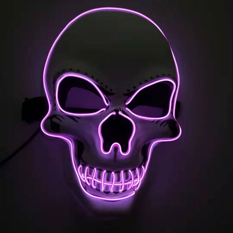 Skull LED Glowing Halloween Mask - 2