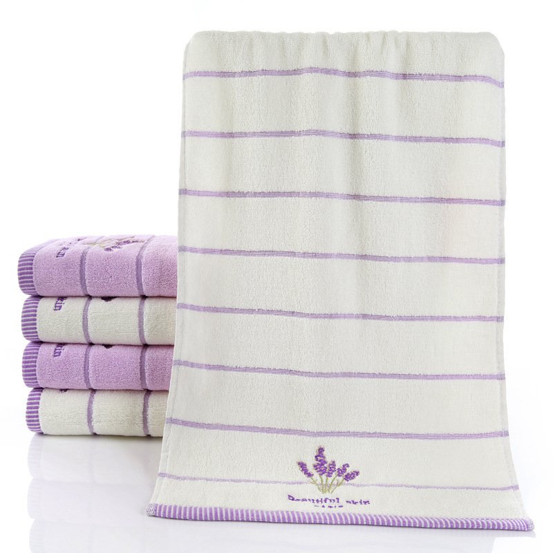 Pure Cotton 32 Strand Embroidered Face Washing Towel - 3