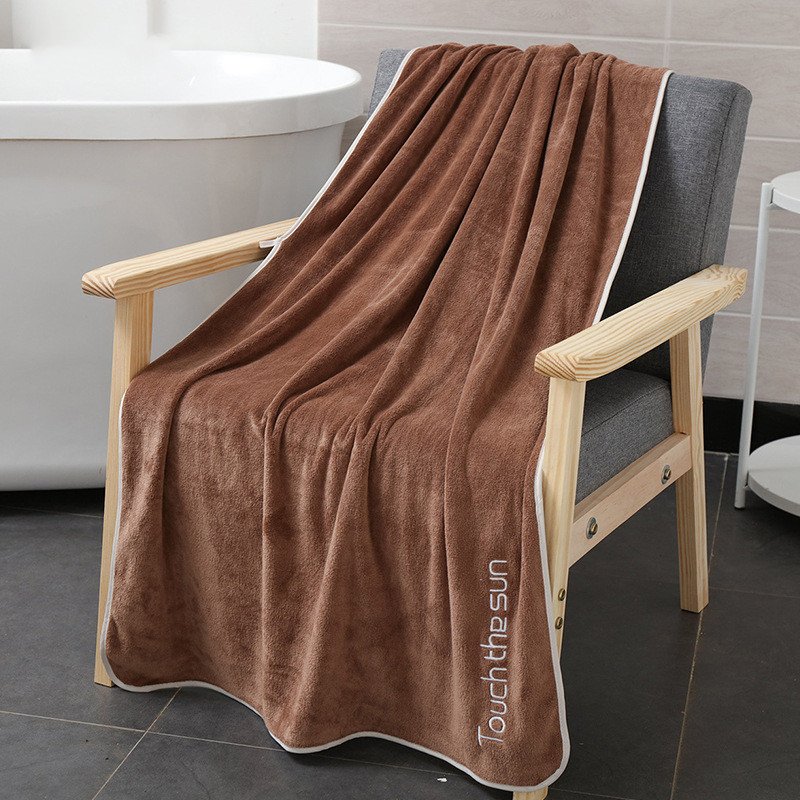 Thin fiber beauty thick bath towel - 2