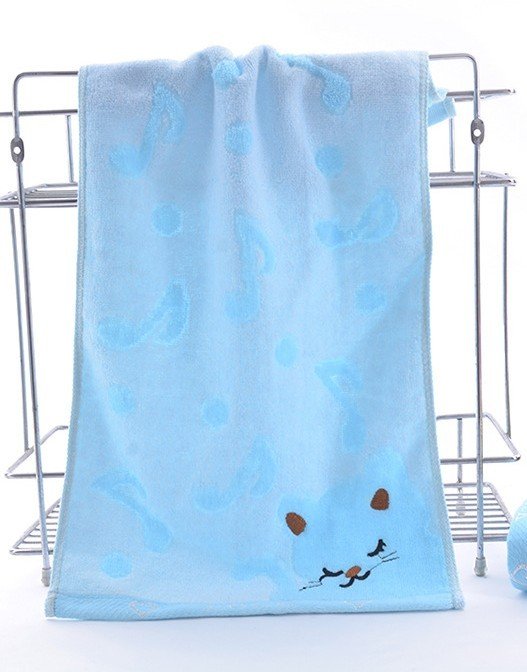 Bamboo Fiber Kitten Face Bath Towels - 3