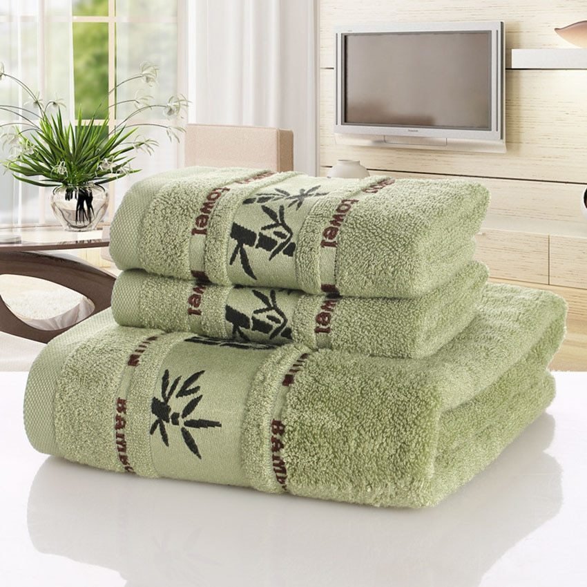 Bamboo charcoal fiber bath towel - 3