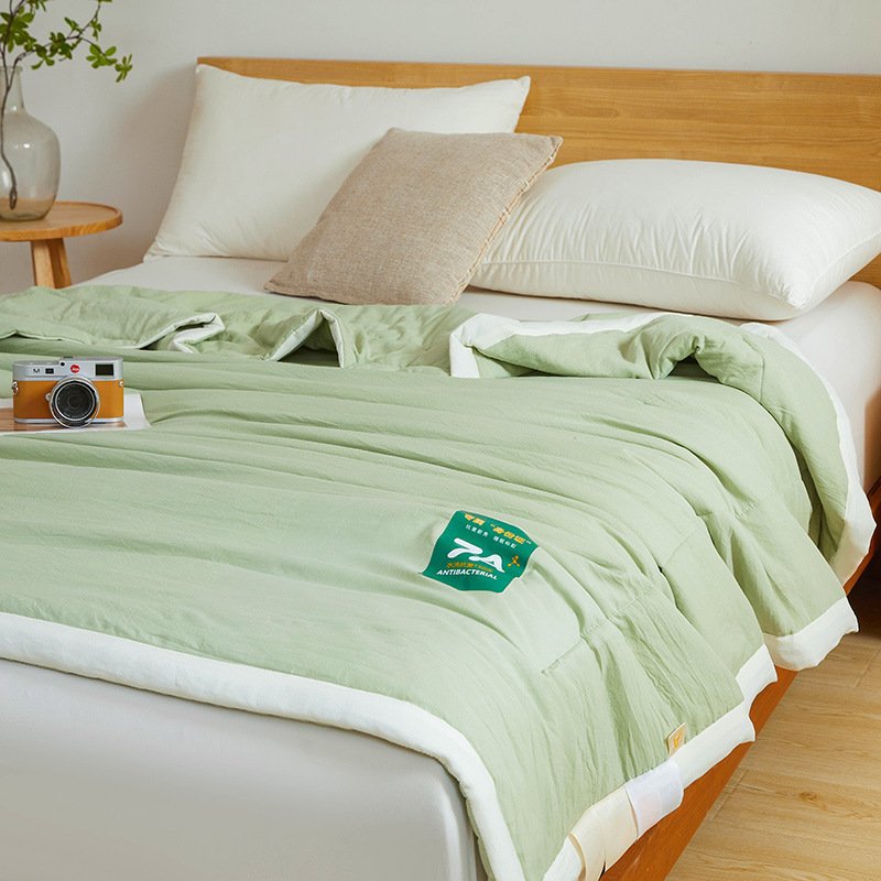 Antibacterial Raw Cotton Washable Summer Cool Quilt - 2
