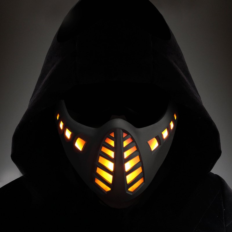 Halloween Carnival LED Half Face Mask - 3