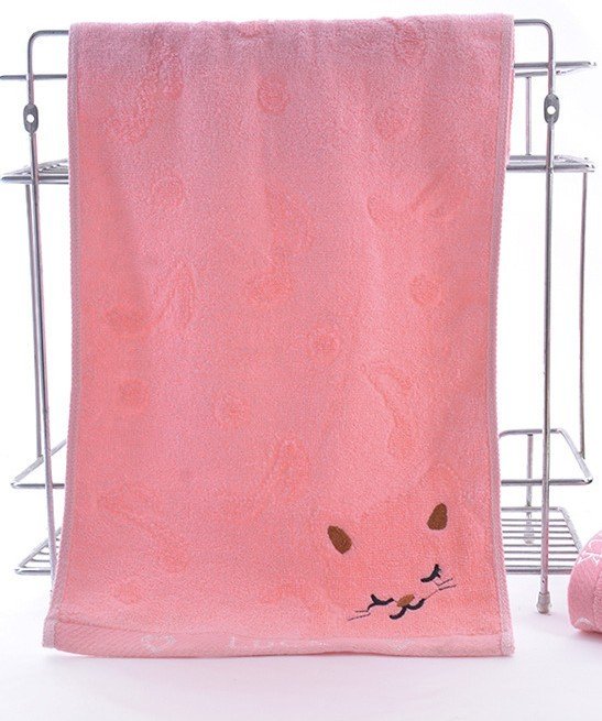 Bamboo Fiber Kitten Face Bath Towels - 4