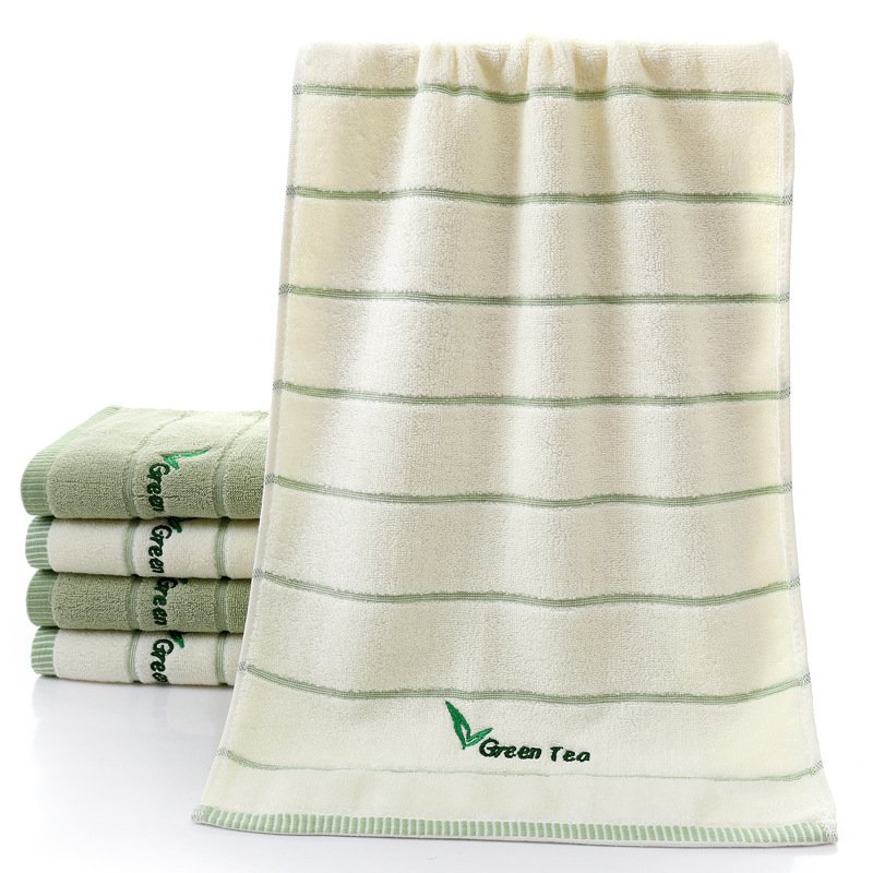 Pure Cotton 32 Strand Embroidered Face Washing Towel - 7