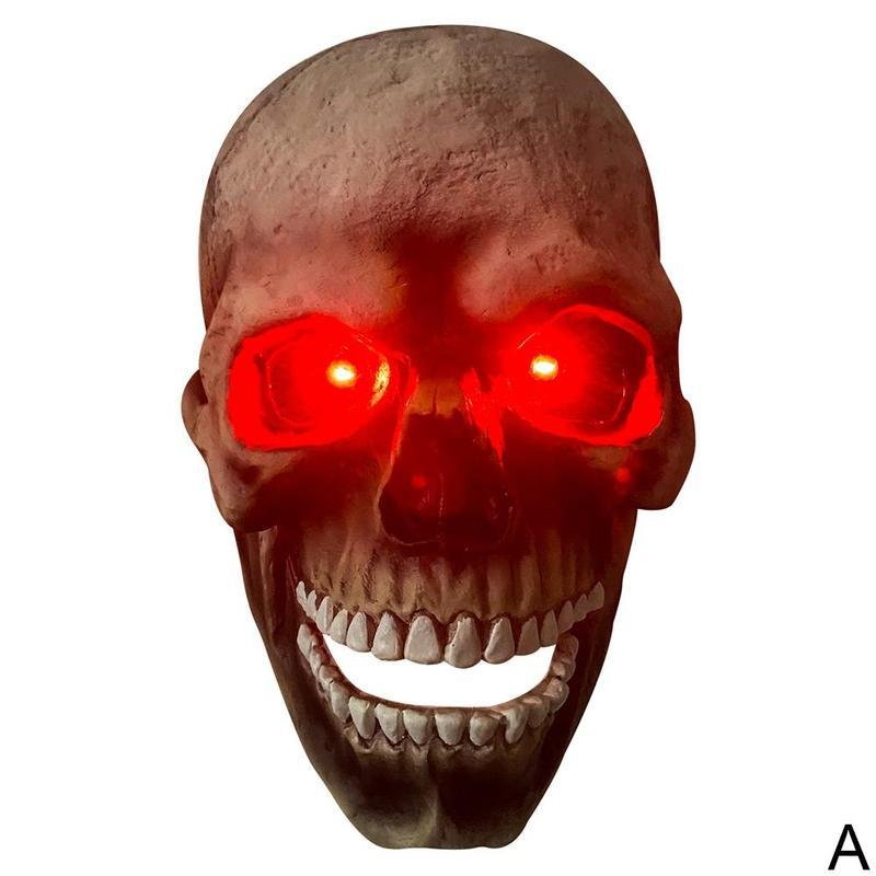 Halloween Skull Movable Mouth Latex Mask Halloween Kills Mask Cosplay Scary Killer Full Face Helmet Halloween Party Costume Prop - 7