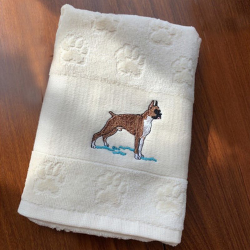Dog Embroidery Water Absorbing Wash Towel - 4