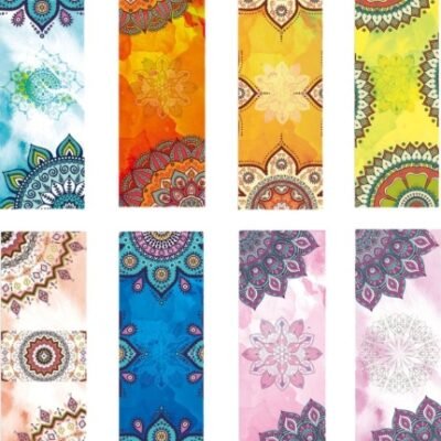 Beautiful Pattern Print New Yoga Towel Sweat Anti-skid Portable Gym Blanket Exercise Yoga Mat Towel Pilates Towel Yoga Mat Cover