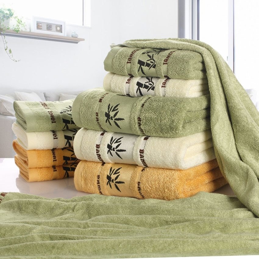 Bamboo charcoal fiber bath towel - 2