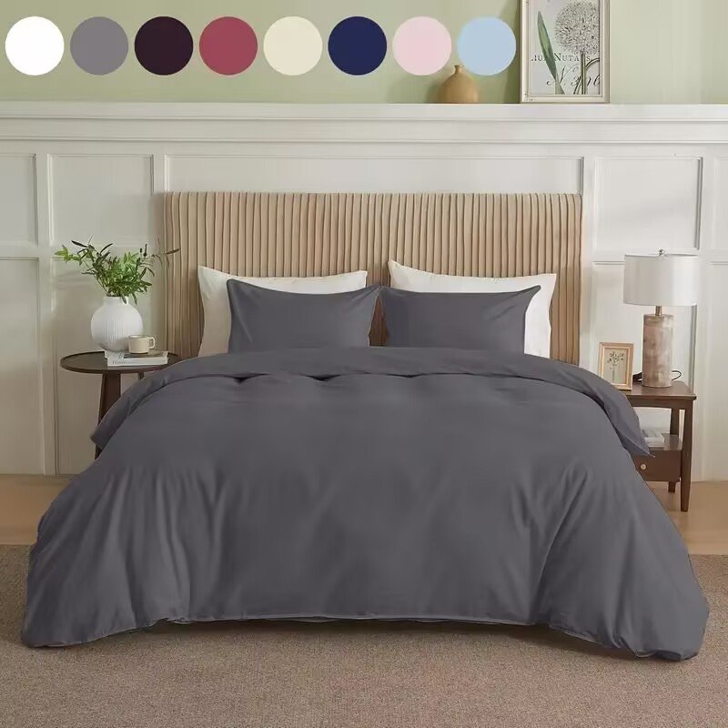 Serta Simply Clean Solid Duvet Cover Twin - 4