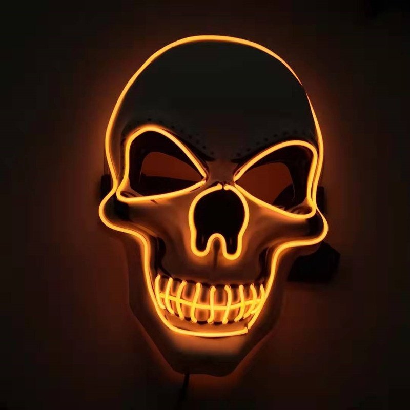 Skull LED Glowing Halloween Mask - 3