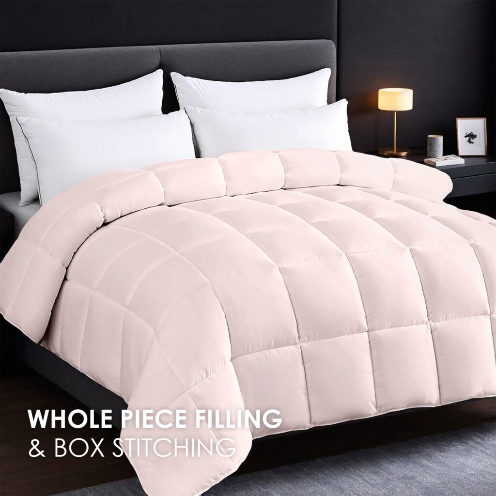 Pink Extra Large Plump Thick Duvet Enhanced Warmth Skin Friendly Comfort. Fits Single Double Beds. Luxury Hotel Grade Insert For Bedroom Use. Perfect Christmas Gift Replacement. - 5