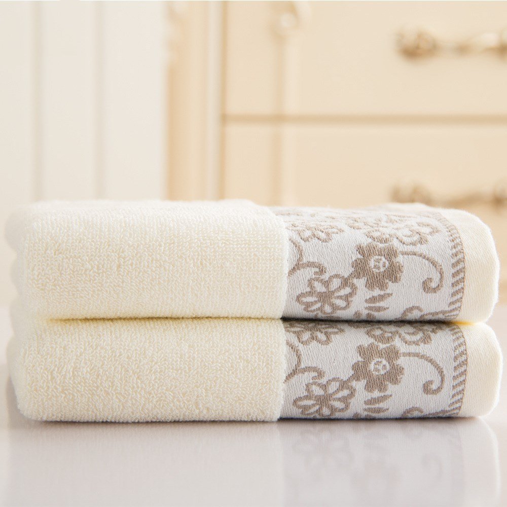 Wisteria flower cotton 32 ply jacquard absorbent towel - 4