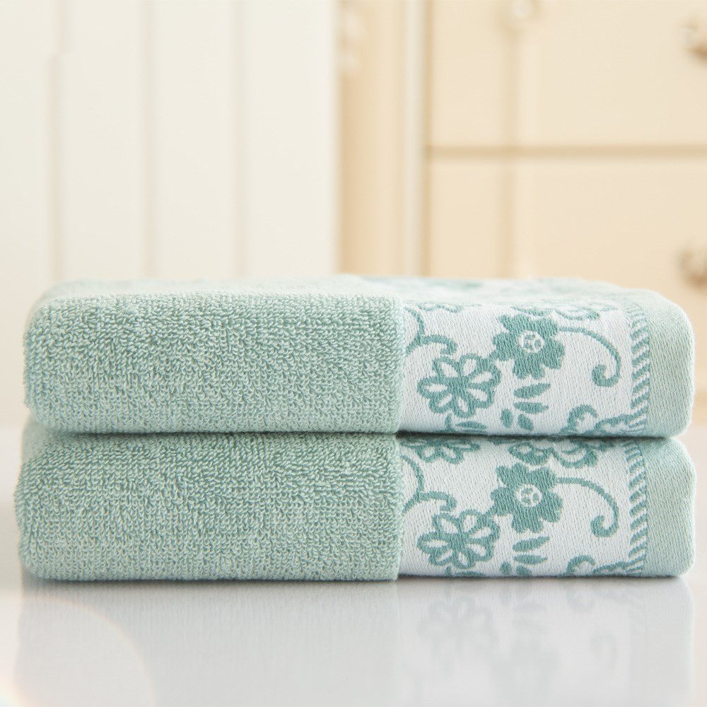 Wisteria flower cotton 32 ply jacquard absorbent towel - 3